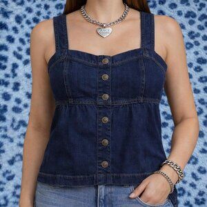American Eagle Denim Halter Top